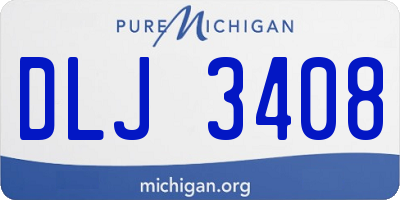 MI license plate DLJ3408