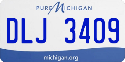 MI license plate DLJ3409