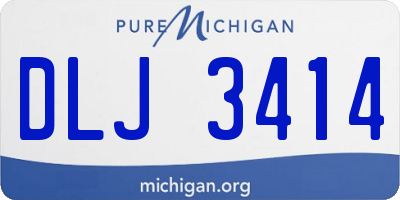MI license plate DLJ3414