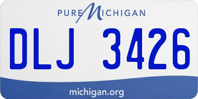 MI license plate DLJ3426