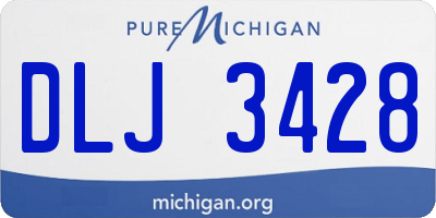 MI license plate DLJ3428
