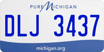 MI license plate DLJ3437