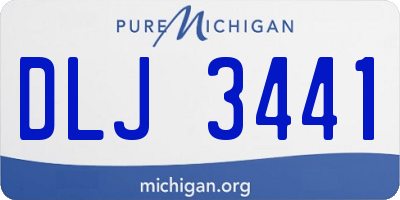 MI license plate DLJ3441