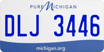 MI license plate DLJ3446