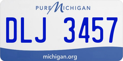 MI license plate DLJ3457