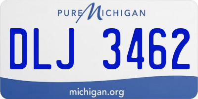 MI license plate DLJ3462