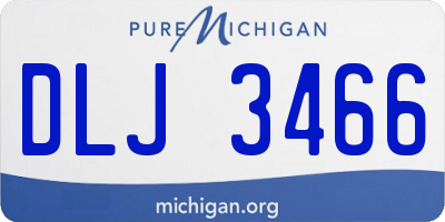 MI license plate DLJ3466