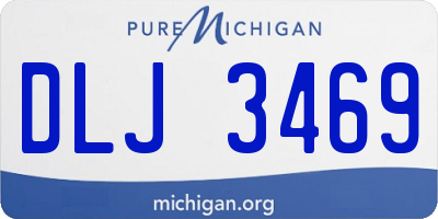 MI license plate DLJ3469
