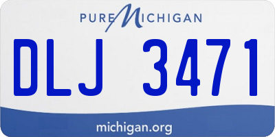 MI license plate DLJ3471