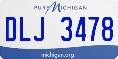 MI license plate DLJ3478