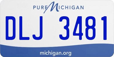 MI license plate DLJ3481