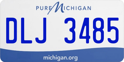 MI license plate DLJ3485
