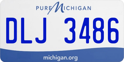 MI license plate DLJ3486