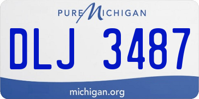 MI license plate DLJ3487