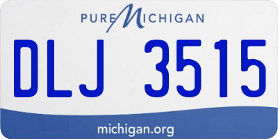 MI license plate DLJ3515