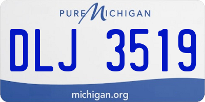 MI license plate DLJ3519