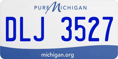 MI license plate DLJ3527