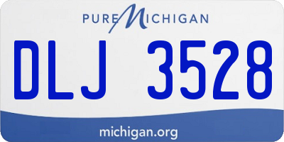 MI license plate DLJ3528