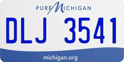 MI license plate DLJ3541