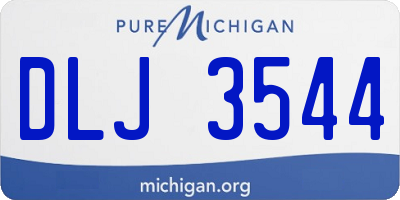 MI license plate DLJ3544