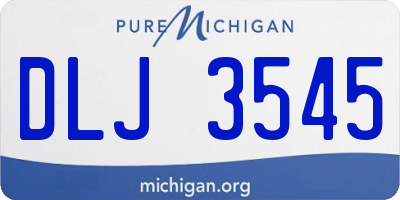 MI license plate DLJ3545