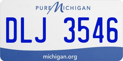 MI license plate DLJ3546