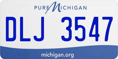 MI license plate DLJ3547