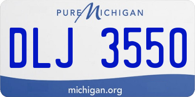 MI license plate DLJ3550