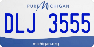 MI license plate DLJ3555