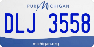 MI license plate DLJ3558