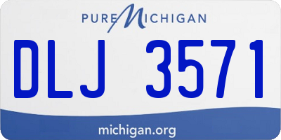 MI license plate DLJ3571