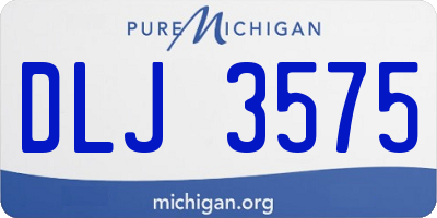 MI license plate DLJ3575