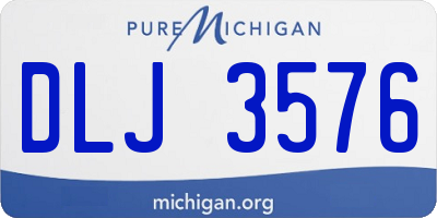 MI license plate DLJ3576