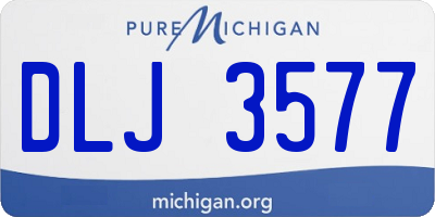 MI license plate DLJ3577
