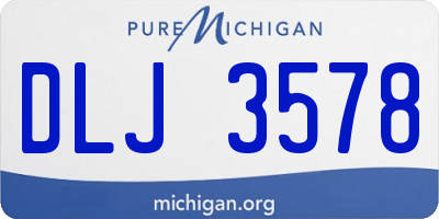 MI license plate DLJ3578