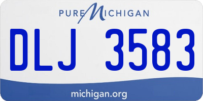 MI license plate DLJ3583