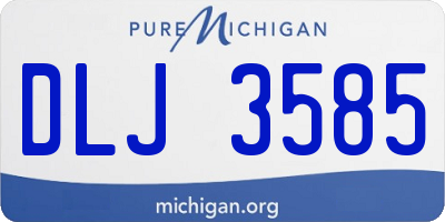 MI license plate DLJ3585