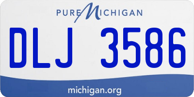 MI license plate DLJ3586