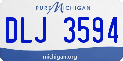 MI license plate DLJ3594