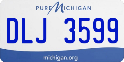 MI license plate DLJ3599