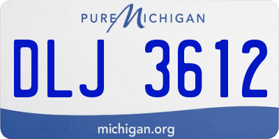 MI license plate DLJ3612