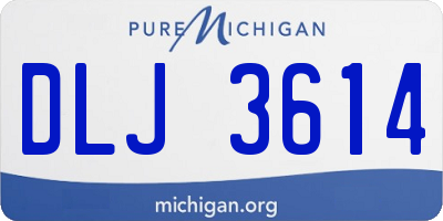 MI license plate DLJ3614