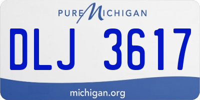 MI license plate DLJ3617