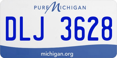 MI license plate DLJ3628