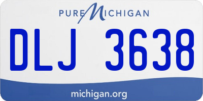MI license plate DLJ3638
