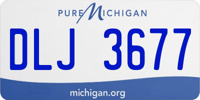 MI license plate DLJ3677
