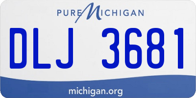MI license plate DLJ3681