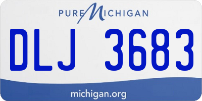 MI license plate DLJ3683
