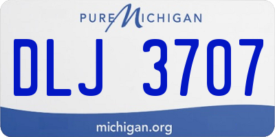 MI license plate DLJ3707