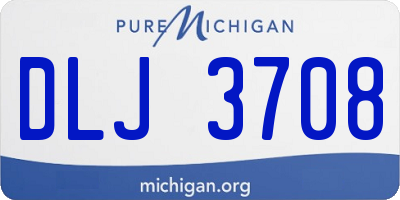 MI license plate DLJ3708